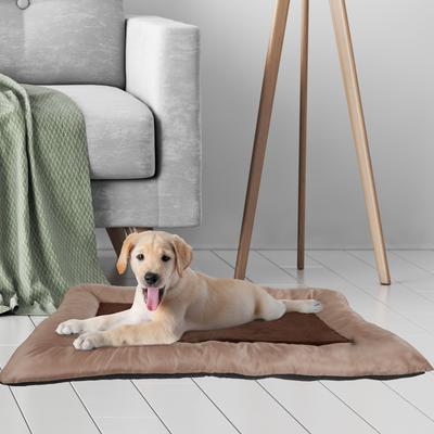 Show full view: Pet Adobe Plush Cozy Covered Dog Bed, Tan slide 6 of 9
