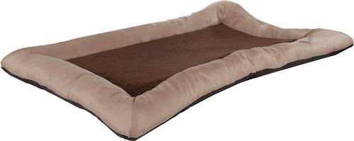 Show full view: Pet Adobe Plush Cozy Covered Dog Bed, Tan slide 7 of 9