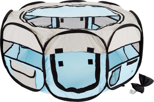 Show full view: Pet Adobe Portable Pop-Up Dog & Cat Playpen, Light Blue, Large slide 6 of 7