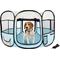 Show in main carousel: Pet Adobe Portable Pop-Up Dog & Cat Playpen, Light Blue, X-Large slide 3 of 8