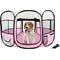 Show in main carousel: Pet Adobe Portable Pop-Up Dog & Cat Playpen, Pink, X-Large slide 3 of 7