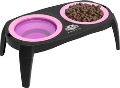 Pet Adobe Raised Dog & Cat Bowl Stand, Pink