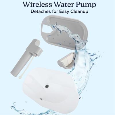 Show full view: Pet Adobe Stainless Steel Dog & Cat Water Fountain, Large, 3.5-L slide 7 of 10