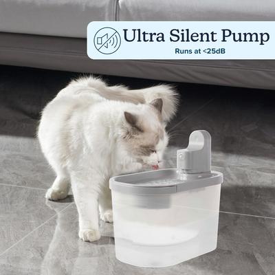 Show full view: Pet Adobe Stainless Steel Dog & Cat Water Fountain, Large, 3.5-L slide 5 of 10