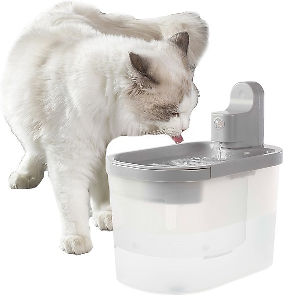 Show full view: Pet Adobe Stainless Steel Dog & Cat Water Fountain, Large, 3.5-L slide 2 of 9