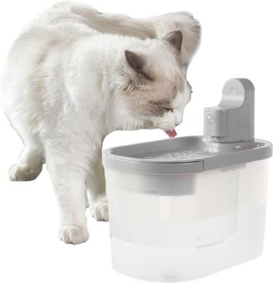 Show full view: Pet Adobe Stainless Steel Dog & Cat Water Fountain, Large, 3.5-L slide 3 of 10