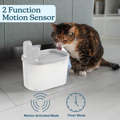 Show full view: Pet Adobe Stainless Steel Dog & Cat Water Fountain, Large, 3.5-L slide 6 of 10