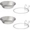 Show in main carousel: Pet Adobe Stainless-Steel Hanging Dog & Cat Bowl Set slide 1 of 4