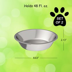 Pet Adobe Stainless-Steel Hanging Dog & Cat Bowl Set slide 2 of 4