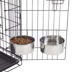 Pet Adobe Stainless-Steel Hanging Dog & Cat Bowl Set slide 2 of 5