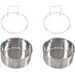 Show in main carousel: Pet Adobe Stainless-Steel Hanging Dog & Cat Bowl Set slide 3 of 5
