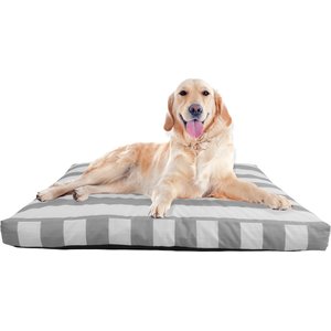Pet Adobe Water-Resistant Indoor/Outdoor Dog Bed with Removable Cover, Gray, Large