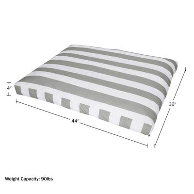 Show full view: Pet Adobe Water-Resistant Indoor/Outdoor Dog Bed with Removable Cover, Gray, Large slide 4 of 6