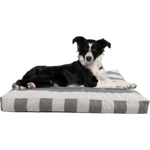 Pet Adobe Water-Resistant Indoor/Outdoor Dog Bed with Removable Cover, Gray, Medium