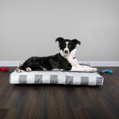 Show full view: Pet Adobe Water-Resistant Indoor/Outdoor Dog Bed with Removable Cover, Gray, Medium slide 3 of 6