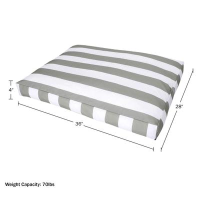 Show full view: Pet Adobe Water-Resistant Indoor/Outdoor Dog Bed with Removable Cover, Gray, Medium slide 4 of 6