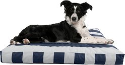 Pet Adobe Water-Resistant Indoor/Outdoor Dog Bed with Removable Cover, Navy, Medium