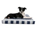 Pet Adobe Water-Resistant Indoor/Outdoor Dog Bed with Removable Cover, Navy, Medium