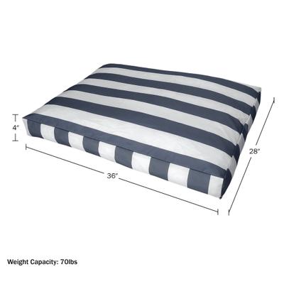 Show full view: Pet Adobe Water-Resistant Indoor/Outdoor Dog Bed with Removable Cover, Navy, Medium slide 4 of 6