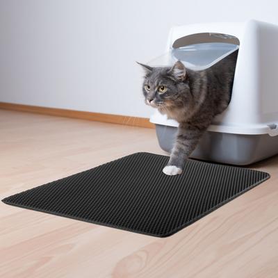Show full view: Pet Adobe Waterproof Cat Litter Mat, Black, 30 x 24-in slide 2 of 7