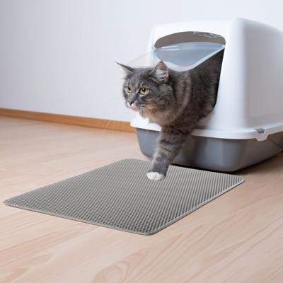 Show full view: Pet Adobe Waterproof Cat Litter Mat, Gray, 24 x 15-in slide 2 of 7