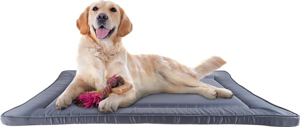 Show full view: Pet Adobe Waterproof Crate Dog Bed, Gray, Large slide 1 of 8