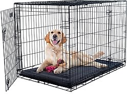 Pet Adobe Waterproof Crate Dog Bed, Navy, Large slide 2 of 8