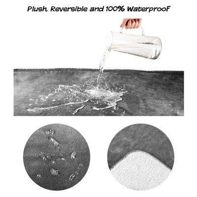 Show full view: Pet Adobe Waterproof Fuzzy Throw Blanket, Dark Gray, Large slide 4 of 9