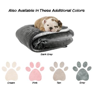 Show full view: Pet Adobe Waterproof Fuzzy Throw Blanket, Dark Gray, Large slide 6 of 9