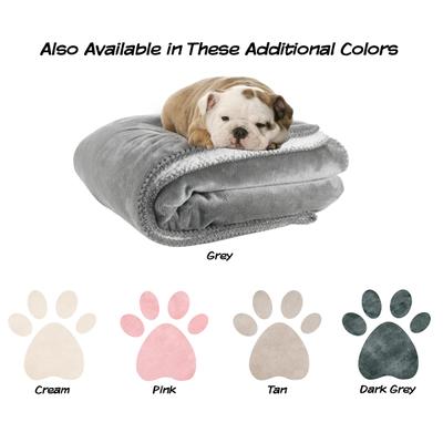 Show full view: Pet Adobe Waterproof Fuzzy Throw Blanket, Gray, Large slide 6 of 9