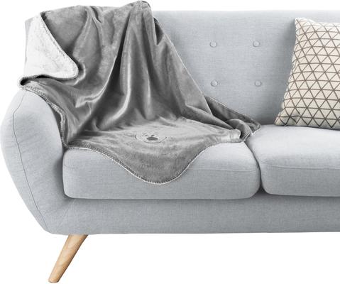Show full view: Pet Adobe Waterproof Fuzzy Throw Blanket, Gray, Medium slide 7 of 9