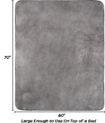 Pet Adobe Waterproof Fuzzy Throw Blanket, Gray, X-Large slide 2 of 8