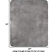 Show in main carousel: Pet Adobe Waterproof Fuzzy Throw Blanket, Gray, X-Large slide 2 of 9