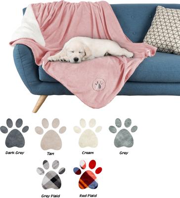 Show full view: Pet Adobe Waterproof Fuzzy Throw Blanket, Pink, Large slide 6 of 9