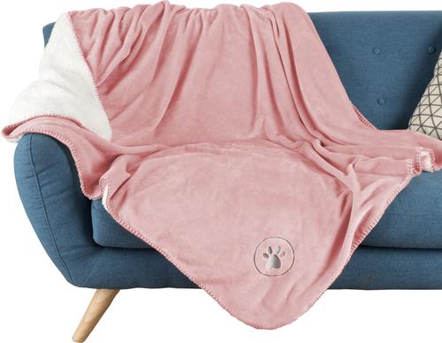 Show full view: Pet Adobe Waterproof Fuzzy Throw Blanket, Pink, Large slide 8 of 9