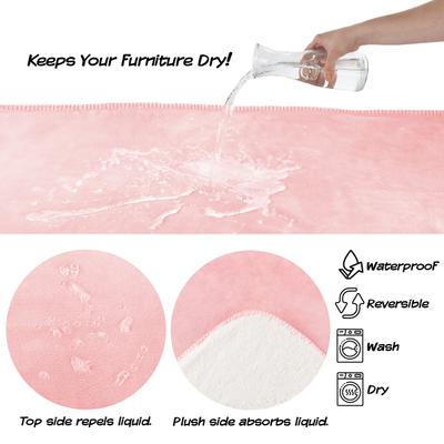 Show full view: Pet Adobe Waterproof Fuzzy Throw Blanket, Pink, Medium slide 3 of 9