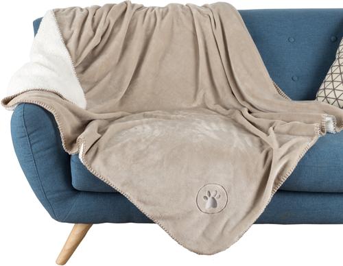 Show full view: Pet Adobe Waterproof Fuzzy Throw Blanket, Tan, Large slide 8 of 9
