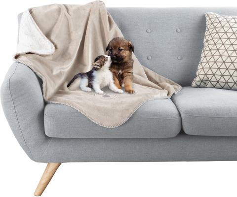 Show full view: Pet Adobe Waterproof Fuzzy Throw Blanket, Tan, Medium slide 6 of 9