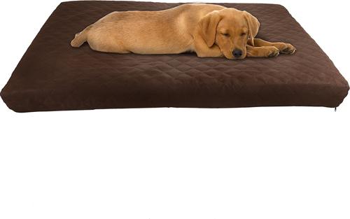 Show full view: Pet Adobe Waterproof Indoor/Outdoor Memory Foam Dog Bed, Brown, Large slide 1 of 9