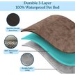 Show in main carousel: Pet Adobe Waterproof Indoor/Outdoor Memory Foam Dog Bed, Brown, Large slide 3 of 9