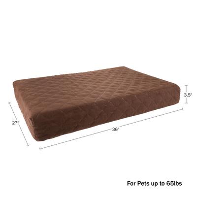 Show full view: Pet Adobe Waterproof Indoor/Outdoor Memory Foam Dog Bed, Brown, Large slide 5 of 9