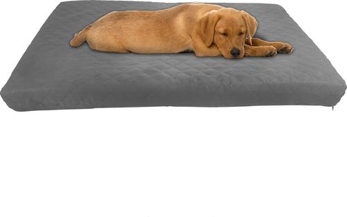 Show full view: Pet Adobe Waterproof Indoor/Outdoor Memory Foam Dog Bed, Gray, Large slide 1 of 10