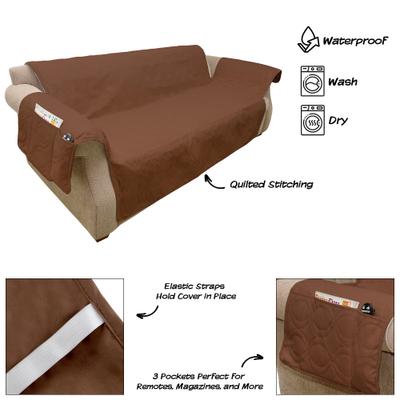 Show full view: Pet Adobe Waterproof Protector Cover, Couch, Brown slide 3 of 7