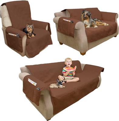 Show full view: Pet Adobe Waterproof Protector Cover, Couch, Brown slide 5 of 7
