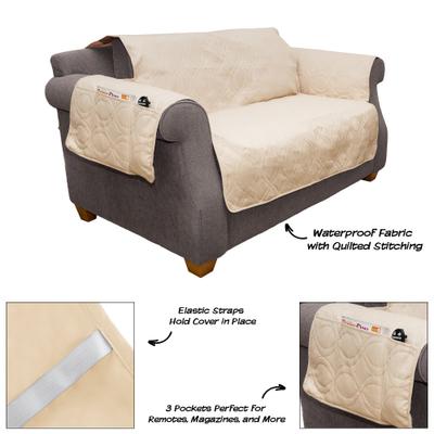 Show full view: Pet Adobe Waterproof Protector Cover, Love Seat, Tan slide 2 of 6