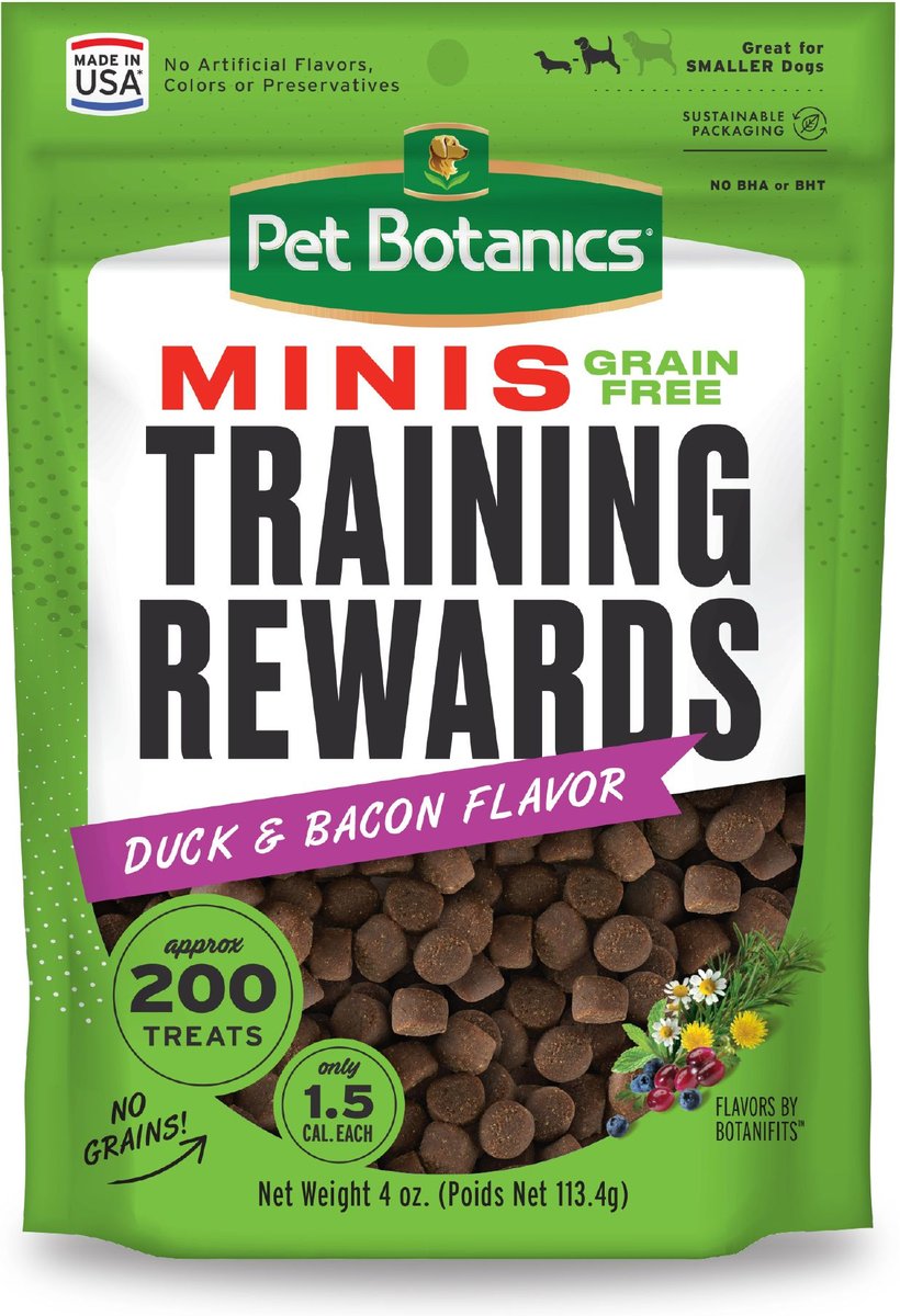 Pet Botanics Mini Training Reward Duck & Bacon Flavor Grain-Free Dog Treats