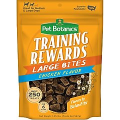 Pet Botanics Training Rewards Large Bites Chicken Soft & Chewy Dog Treats, 20-oz bag