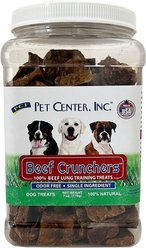 Pet Center Beef Crunchers Lung Training Dog Treats, 7-oz canister slide 1 of 3