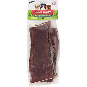 Pet Center Resealable Bag Beef Low Fat Jerky Dog Treats, 6 count