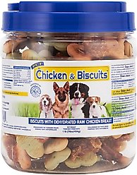 Pet Center Chicken & Biscuits Recipe Mini Dog Treats, 1-lb jar
